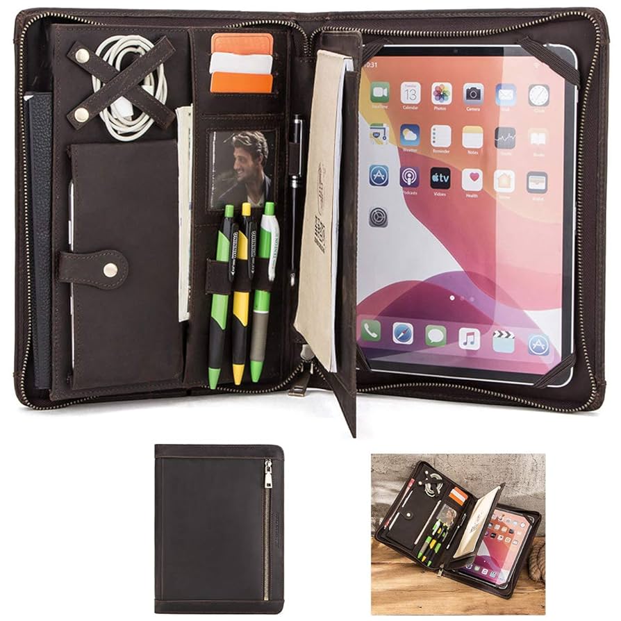 Amazon.com: Leather Portfolio Padfolio for ipad Pro 11